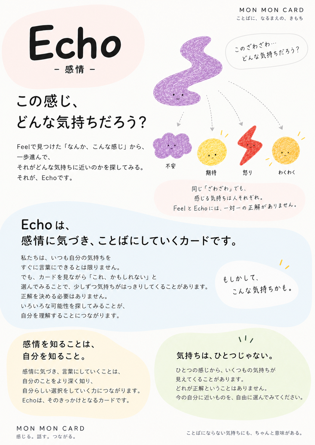 Echo（感情）の説明：この感じ、どんな気持ちだろう